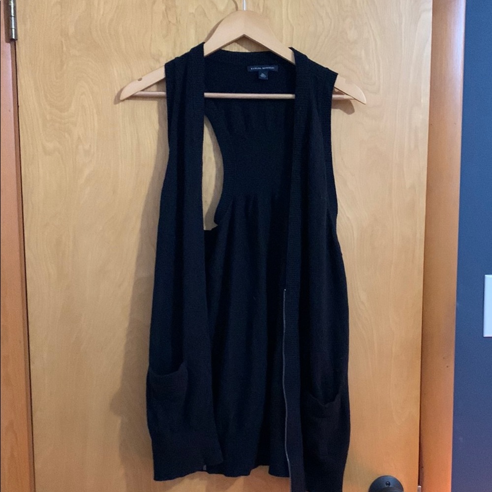 Banana Republic Black Sleeveless Cardigan